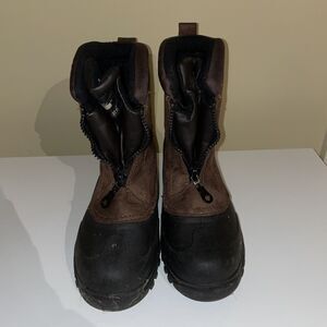 Itasca Mens Insulated Boots Front Zip Brunswick Brown Size 12 Thermolite